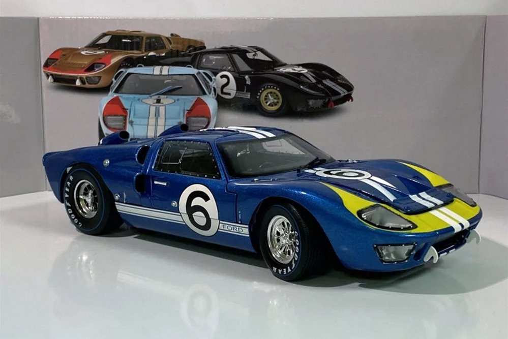 1966 Ford GT-40 MK II Le Mans #6, Blue - Shelby Collectibles SC416BU - 1/18  scale Diecast Car