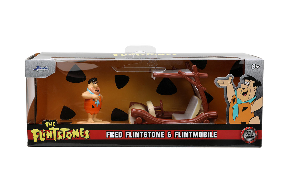 Flintmobile w/ Fred Flintstone Figurine, The Flintstones - Jada