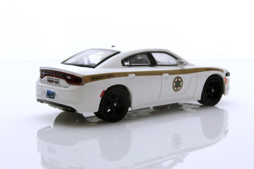 2015 Dodge Charger Pursuit, White - Greenlight 30335/48 - 1/64 scale Diecast Model Toy Car