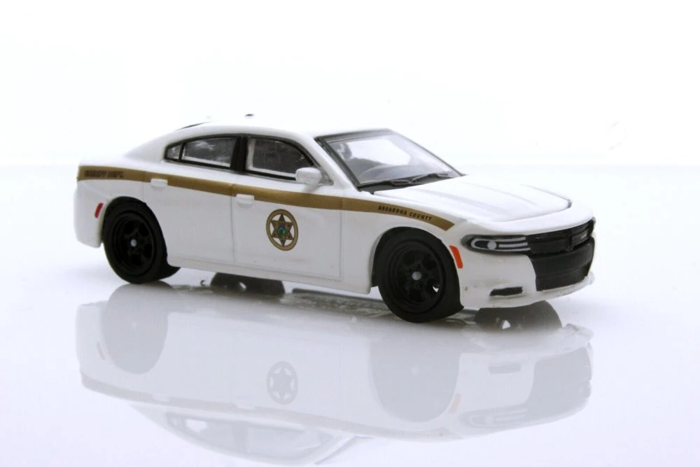 2015 Dodge Charger Pursuit, White - Greenlight 30335/48 - 1/64 scale Diecast Model Toy Car