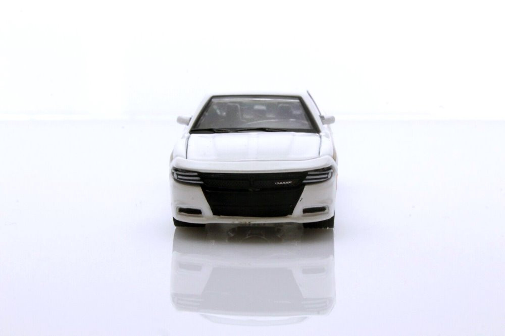 2015 Dodge Charger Pursuit, White - Greenlight 30335/48 - 1/64 scale Diecast Model Toy Car