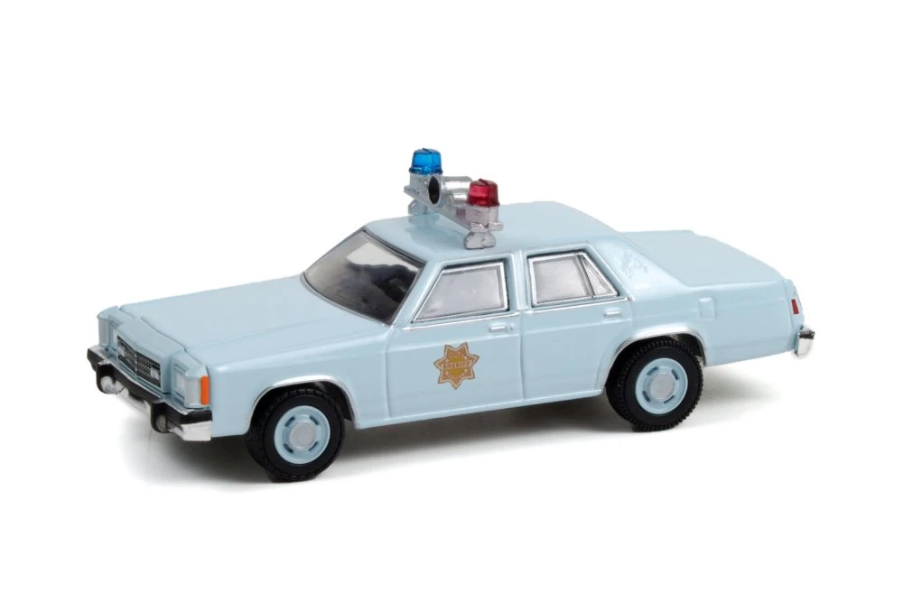 1982 Ford LTD-S - County Sheriff, Light Blue - Greenlight 30304/48 - 1/64 scale Diecast Car