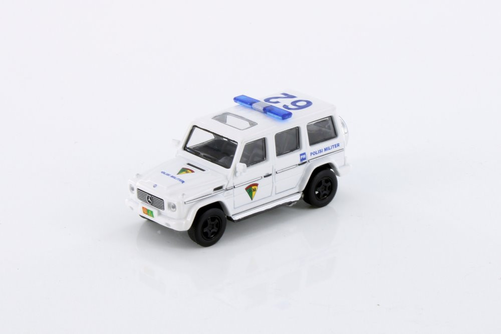 Mercedes-Benz G 55 AMG Polisi Militer, White - Kyosho K07021H1W