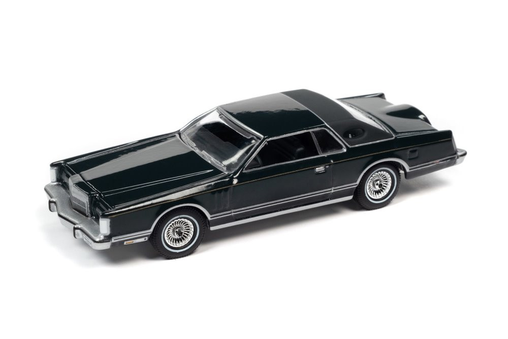 1978 Lincoln Continental Mark V, Midnight Jade Green - Auto World AWSP097 -  1/64 scale Diecast Car