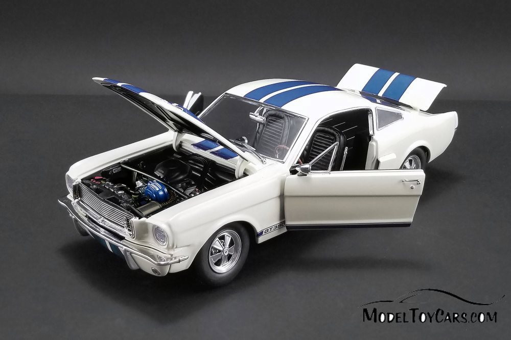 1966 Shelby GT350 Supercharged, White with Blue stripes - Acme