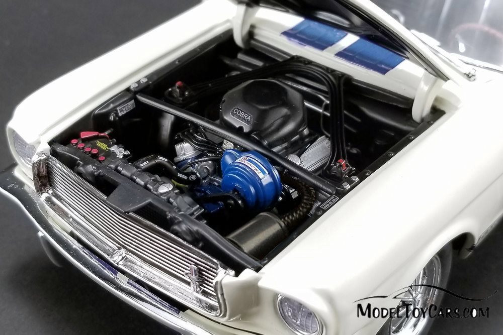 1966 Shelby GT350 Supercharged, White with Blue stripes - Acme