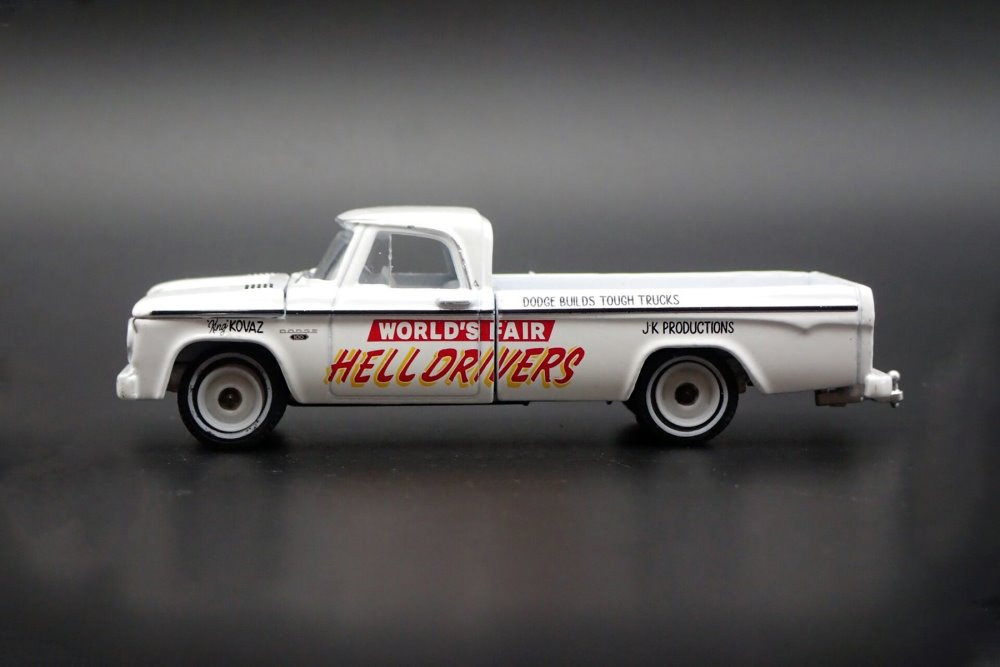 1966 Dodge D-100 Pickup Truck, White - Greenlight 30331/48