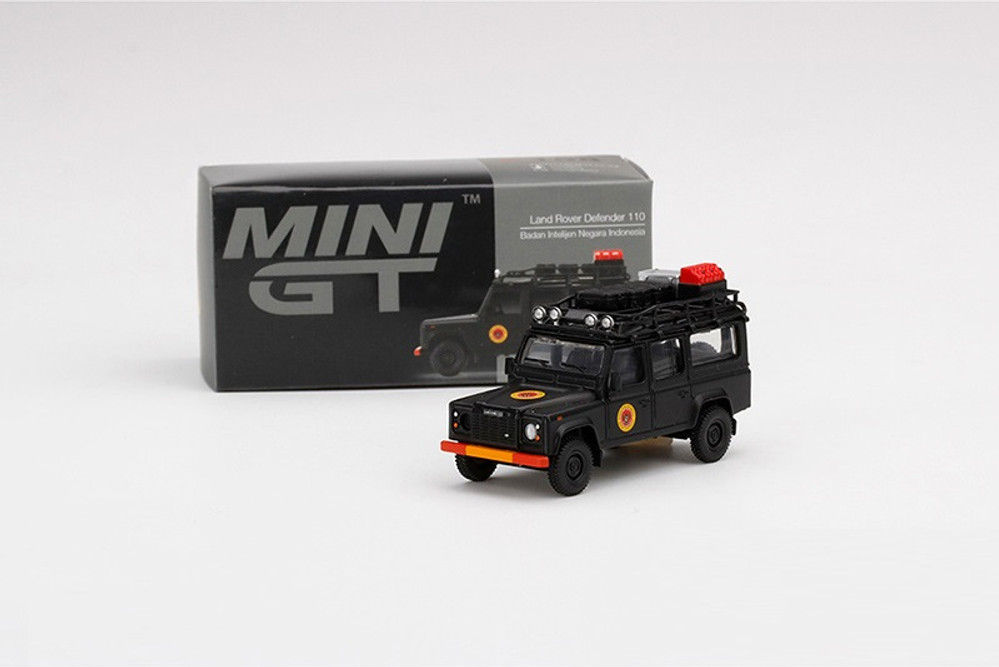Land Rover Defender 110, Black - Mini GT MGT00158/48 - 1/64