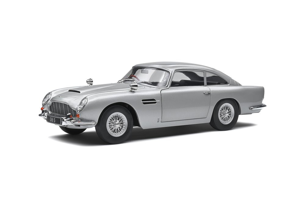 1964 Aston-Martin DB5, Silver Birch - Solido S1807101 - 1/18 scale