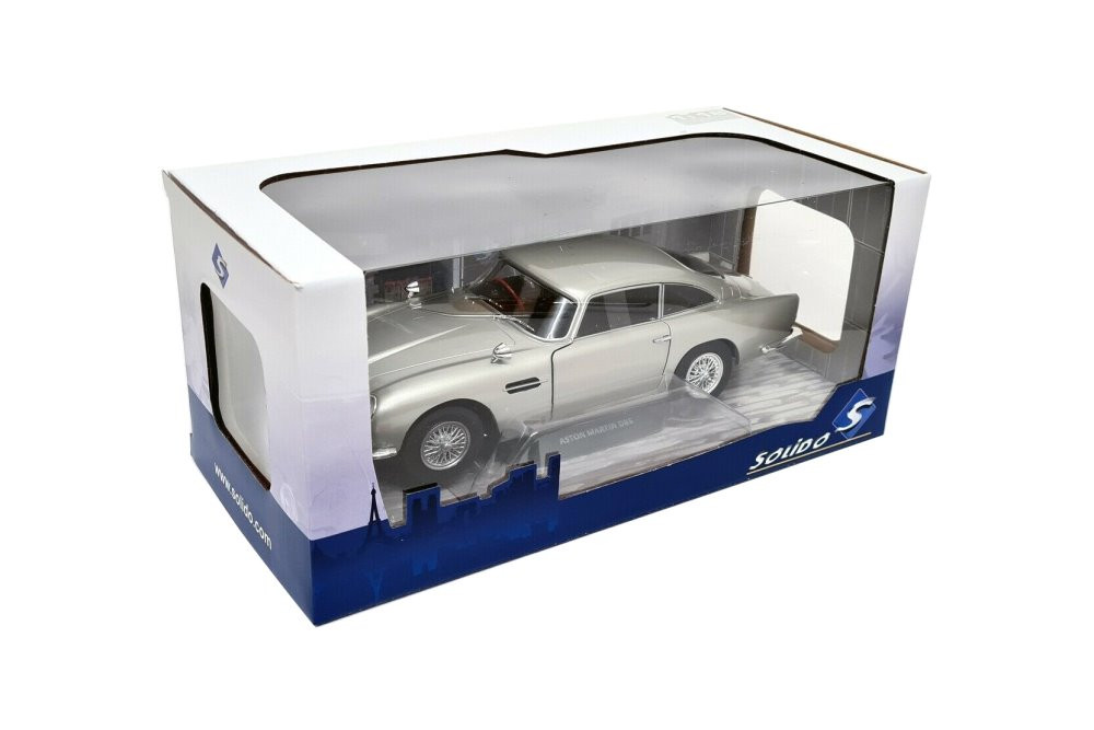 1964 Aston-Martin DB5, Silver Birch - Solido S1807101 - 1/18 scale