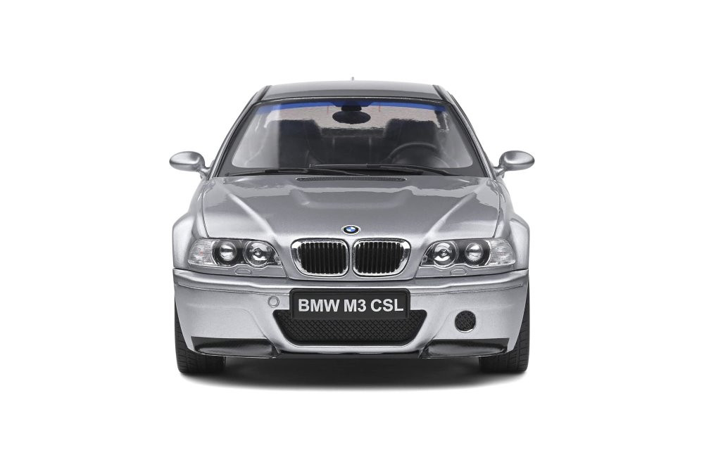 2003 BMW M3 E46 CSL Coupé, Silver - Solido S1806503 - 1/18 scale Diecast  Model Toy Car