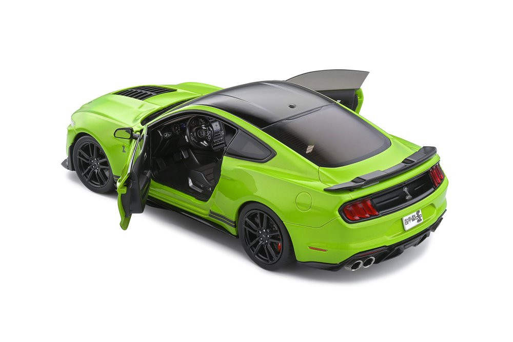 2020 Ford Mustang Shelby GT500, Grabber Lime Green - Solido S1805902 - 1/18  scale Diecast Car