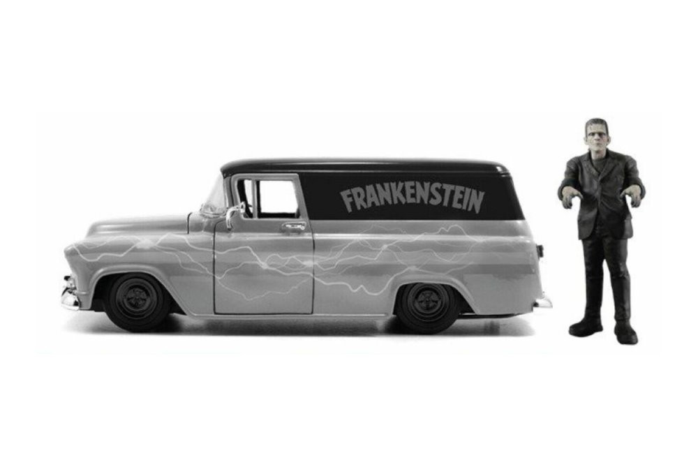ミニカー 1957 CHEVY SUBUBAN w/FRANKENSTEIN Amazon.com: Jada Toys Universal Monsters 1:24 1957 Chevy
