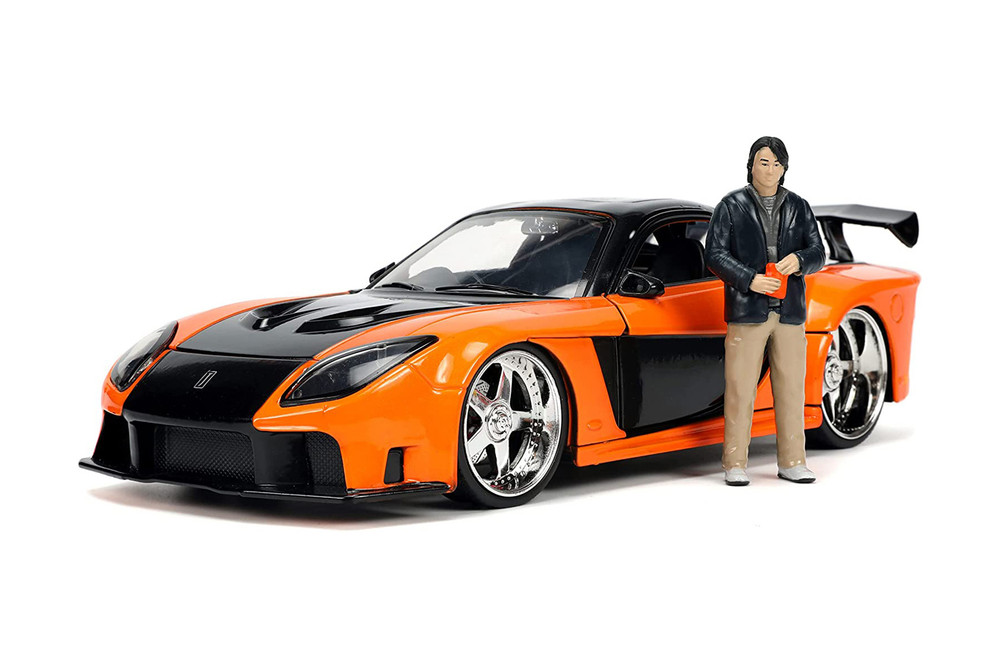 1995 Mazda RX-7 Widebody RHD w/Han Figure, Fast & Furious, Jada
