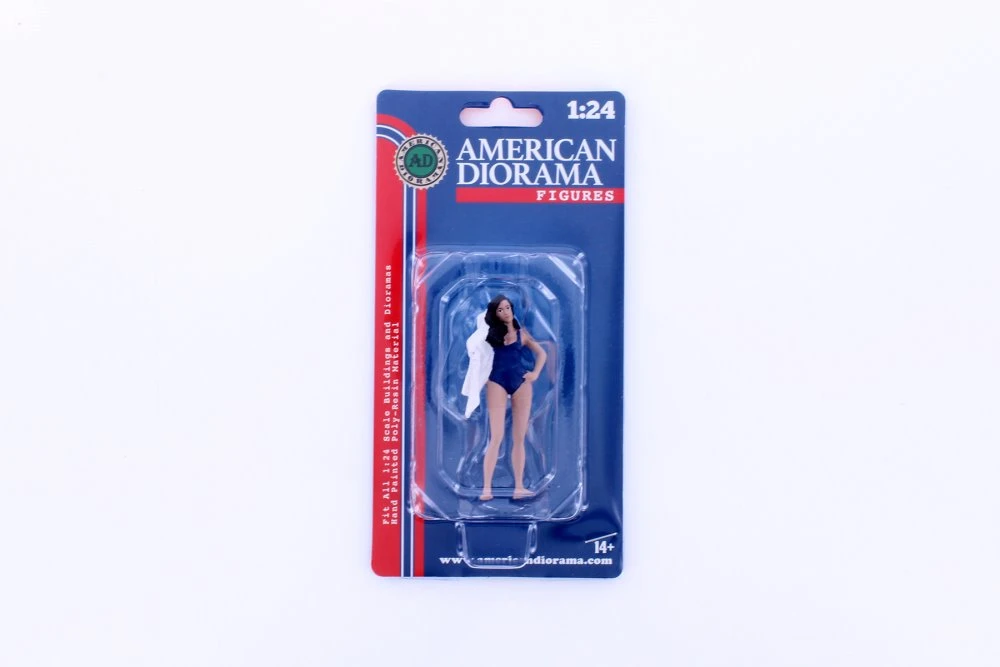 Beach Girls - Katy, Dark Blue - American Diorama 76413 - 1/24 scale Figurine - Diorama Accessory