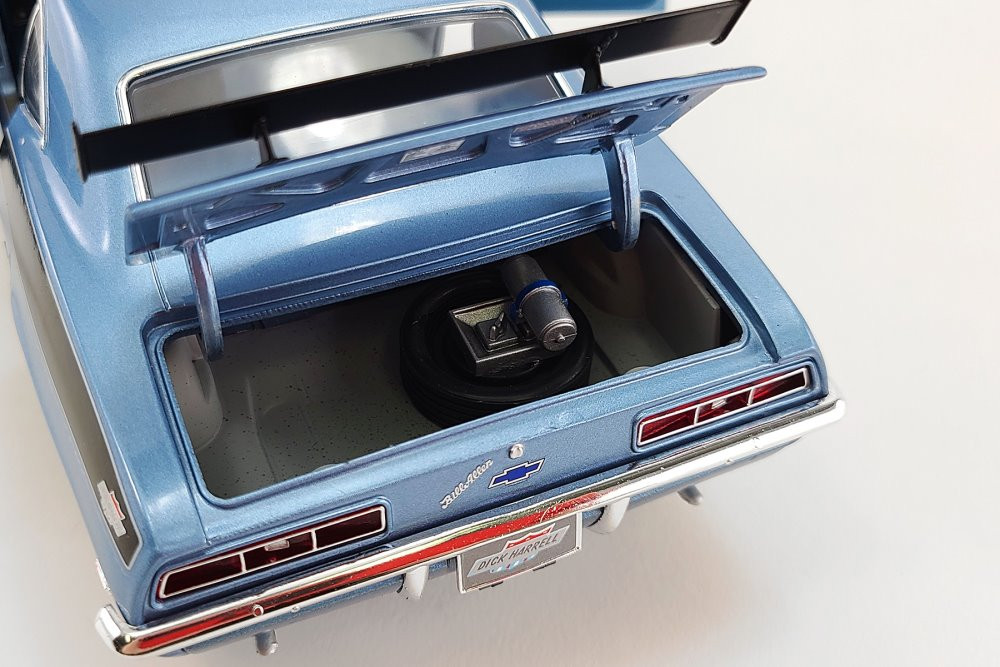 1969 Chevy Copo Camaro, Glacier Blue - Acme A1805723 - 1/18 scale Diecast Model Toy Car