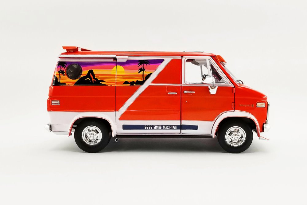 コレクション VAN 1976 Chevy G-Series Van - Good Times Machine, Orange - Acme