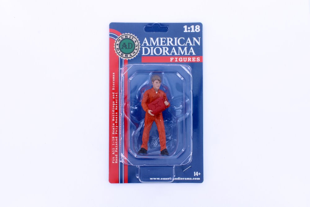 Mechanic Dan Figure, Orange - American Diorama 23792OR - 1/18 scale Figurine - Diorama Accessory