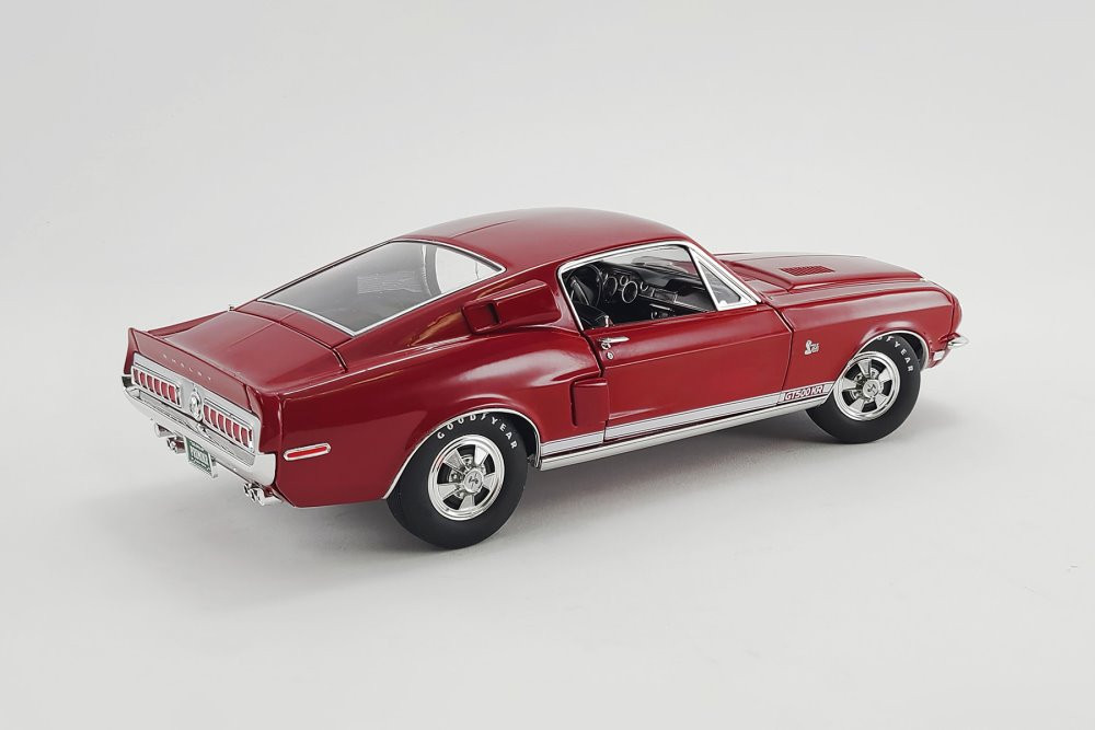 1968 Ford Mustang Shelby GT500 KR Ad Car, Candy Apple Red - Acme A1801849 - 1/18 scale Diecast Car