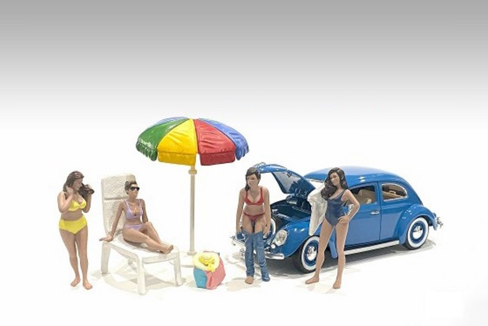 Beach Girls - Amy, Yellow - American Diorama 76416 - 1/24 scale Figurine - Diorama Accessory