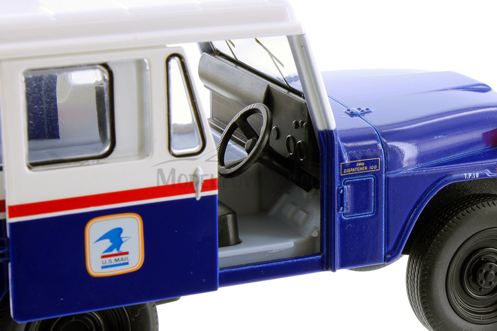 Kinsmart 1971 Jeep DJ-5B USPS Diecast Car Set - Box of 12 assorted 1/26 scale Diecast Model Cars