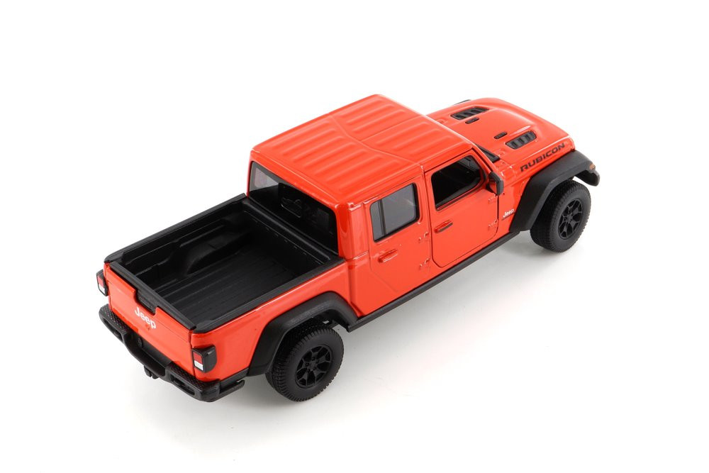 2020 Jeep Gladiator Pickup Truck, Orange - Welly 24103WOR - 1/27 scale Diecast Model Toy Car