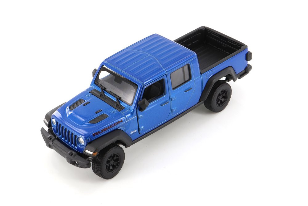 2020 Jeep Gladiator Pickup Truck, Blue - Welly 24103WBU - 1/27 scale Diecast Model Toy Car