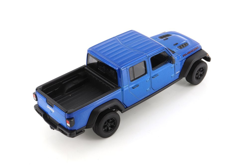 2020 Jeep Gladiator Pickup Truck, Blue - Welly 24103WBU - 1/27 scale Diecast Model Toy Car