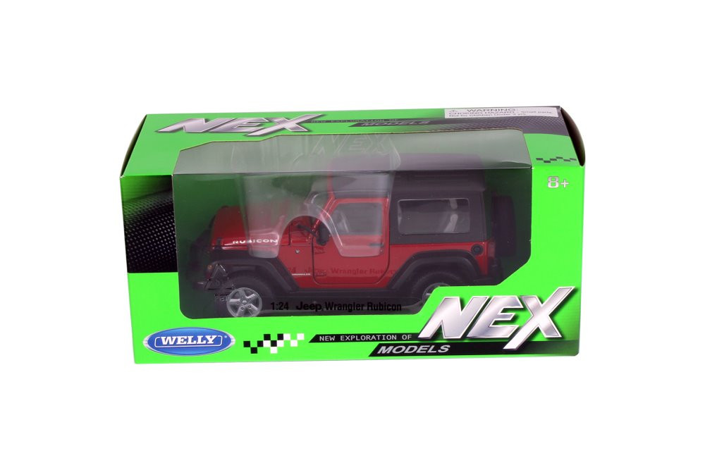 Modèle Réduit Jeep Wrangler Rubicon 1:24 En Métal - Portes Ouvrantes, Roues Directionnelles, Sans Boîte - 7