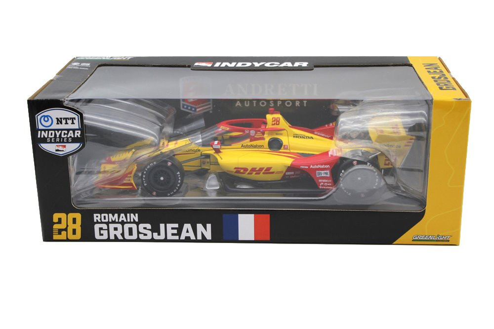 ミニカー Romain Grosjean Andretti Auto IndyDriver Dallara IndyCar #28 Romain Grosjean 