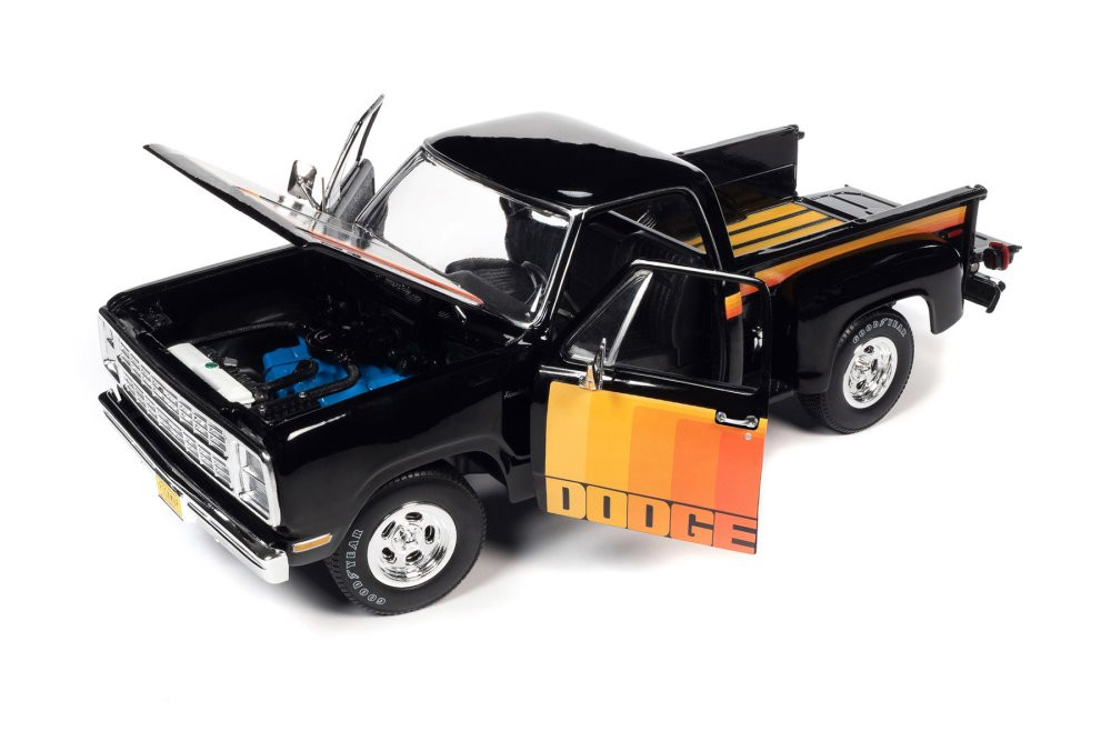 1980 Dodge D150 Pick-M-Up Utiline Pickup, Black - Auto World