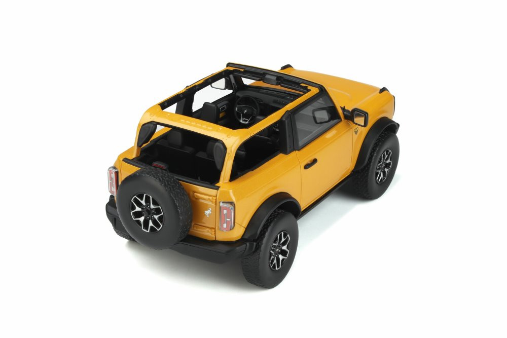 2021 Ford Bronco Badlands Open Top, Cyber Orange - GT Spirit GT858 - 1/18 scale Resin Model Toy Car