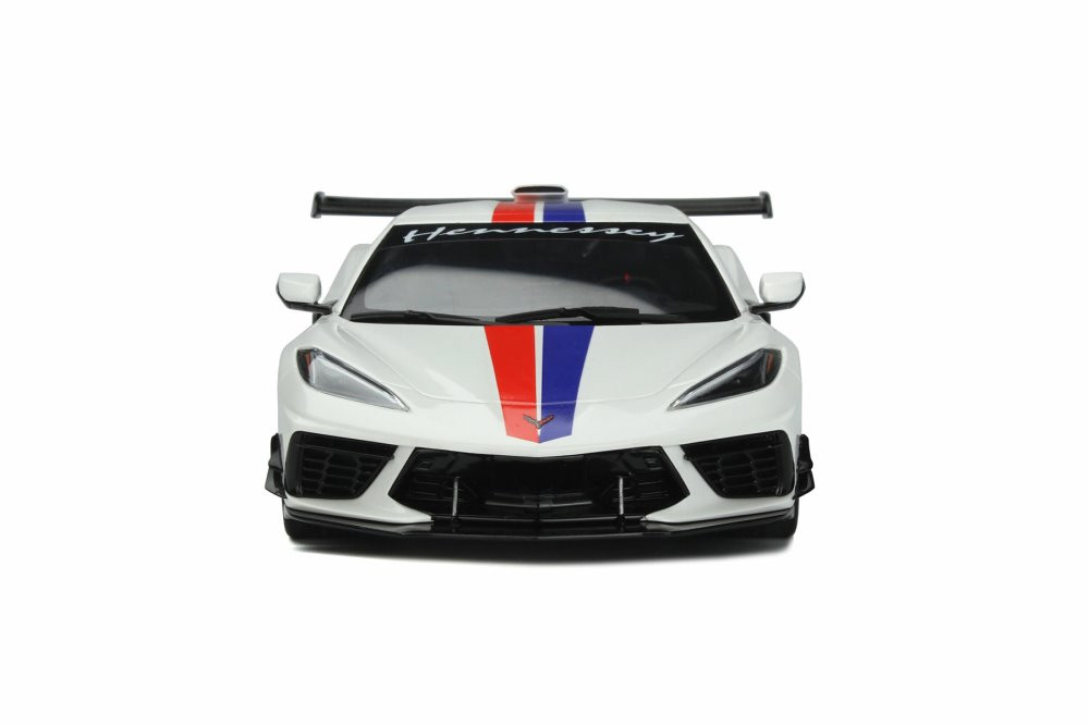 2021 Chevy Corvette C8 "Hennessey", Artic White - GT Spirit GT317 - 1/18 scale Resin Model Toy Car