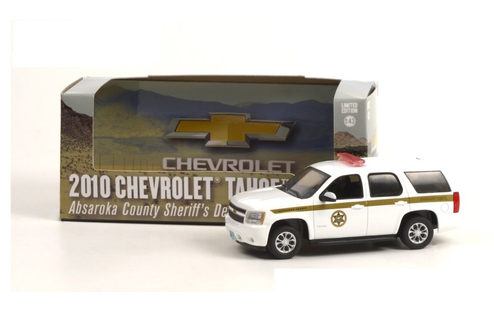2010 Chevy Tahoe, White - Greenlight 86624 - 1/43 scale Diecast Model Toy Car