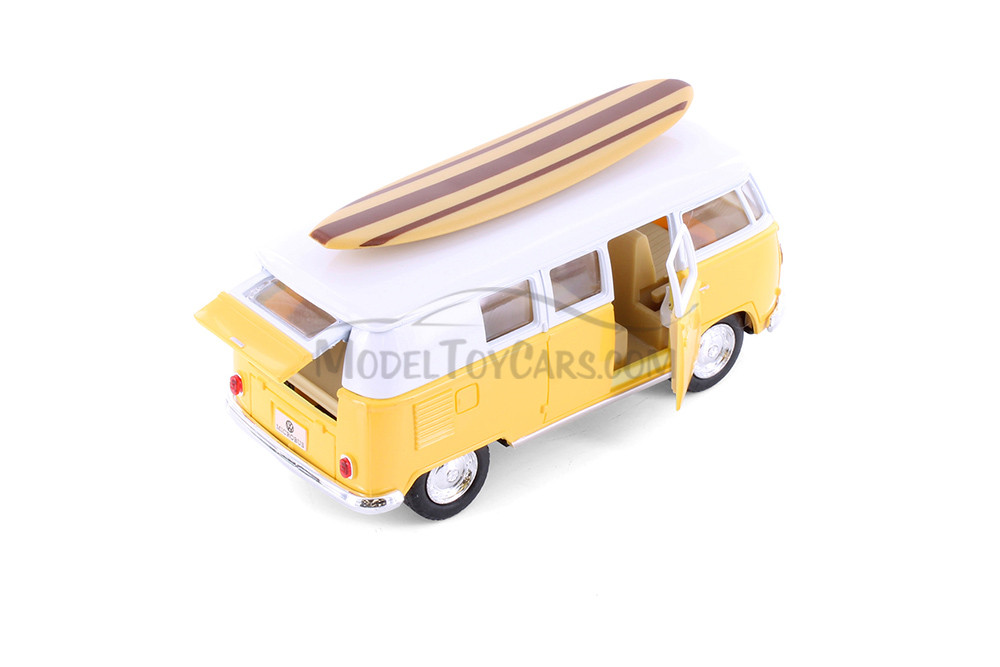  1962 Volkswagen Classic Bus with  Car Set Box of 12 1/32 Scale Diecast Model Cars, Assd Colors