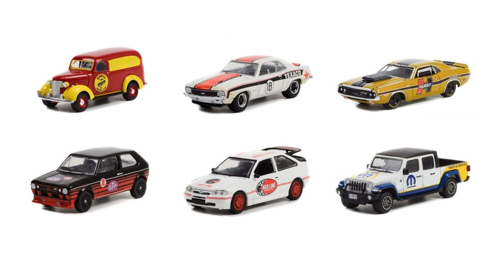  Running On Empty Series 14 Diecast Car Set - Box of 6 assorted 1/64 Scale Diecast Model Cars