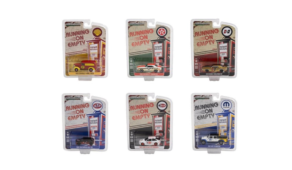  Running On Empty Series 14 Diecast Car Set - Box of 6 assorted 1/64 Scale Diecast Model Cars