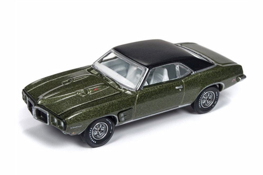 1969 Pontiac Firebird, Green - Auto World AW64192/48B - 1/64 scale