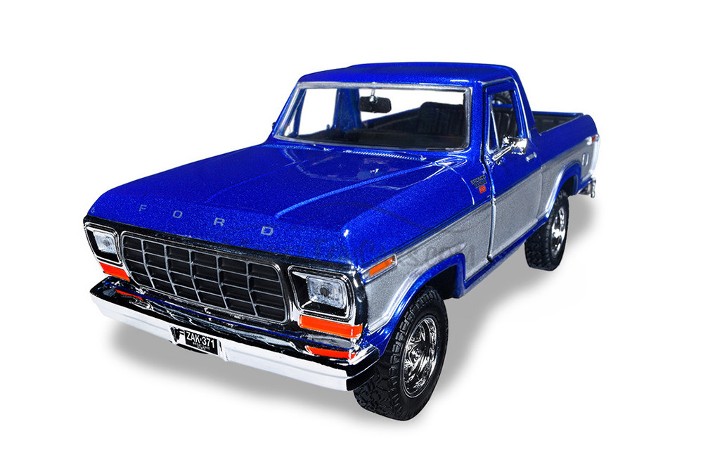 1978 Ford Bronco Ranger XLT w/ Spare Tire, Blue - Showcasts® 79372 - 1/24 scale Diecast Car