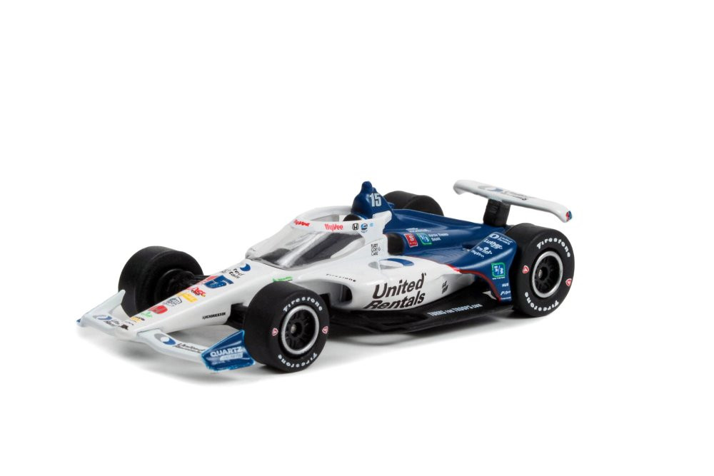 2022 NTT IndyCar Series, #15 Graham Rahal - Greenlight 11537/48 - 1/64 scale Diecast Car