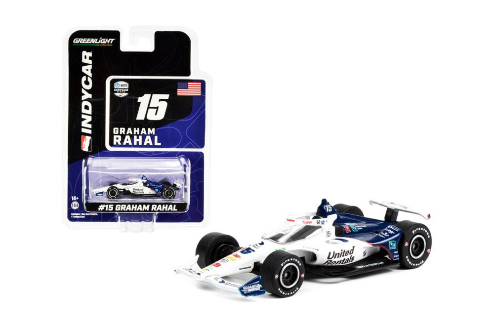 2022 NTT IndyCar Series, #15 Graham Rahal - Greenlight 11537/48 - 1/64 scale Diecast Car