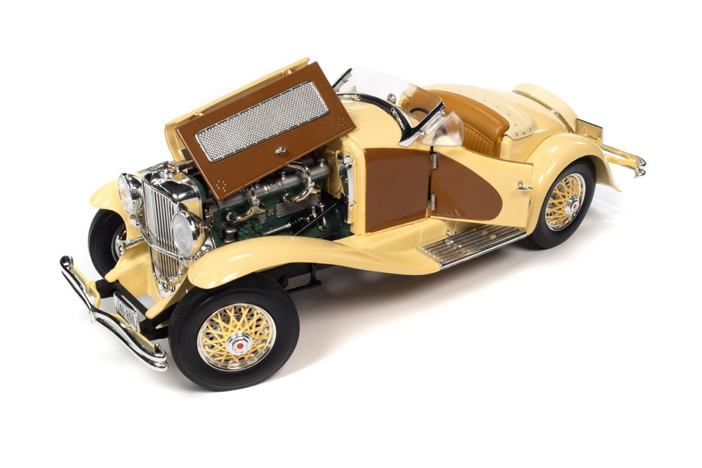 1935 Duesenberg SSJ Speedster, Yukon Gold and Chocolate Brown -  AW305 - 1/18 scale Diecast Car