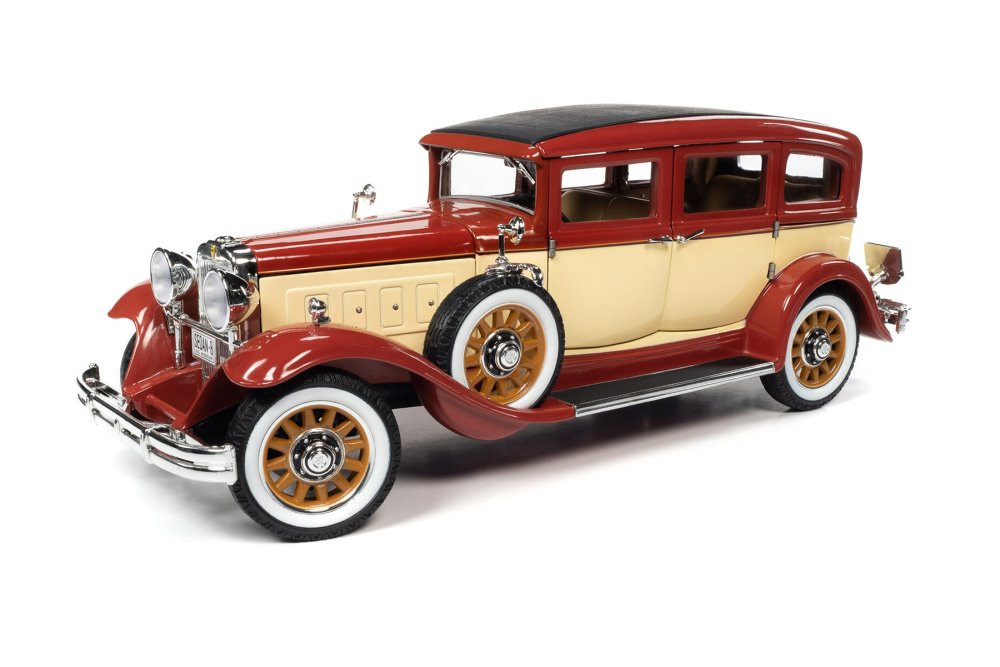1/18 ピアレス マスター8 1931セダン シナモンレッド×ブラック 1931 Peerless Master 8 Sedan, Burgundy and Cream - Auto