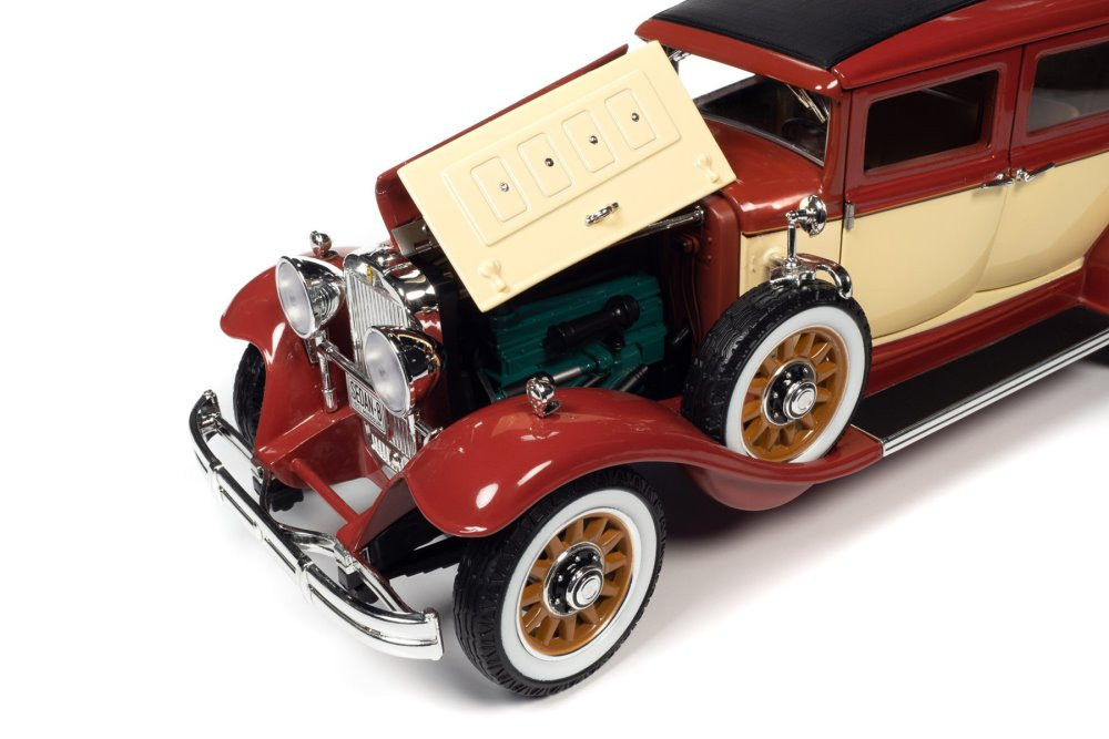 1/18 ピアレス マスター8 1931セダン シナモンレッド×ブラック 1/18 1931 Peerless Master 8 Sedan (Cinnamon Red) Diecast Car