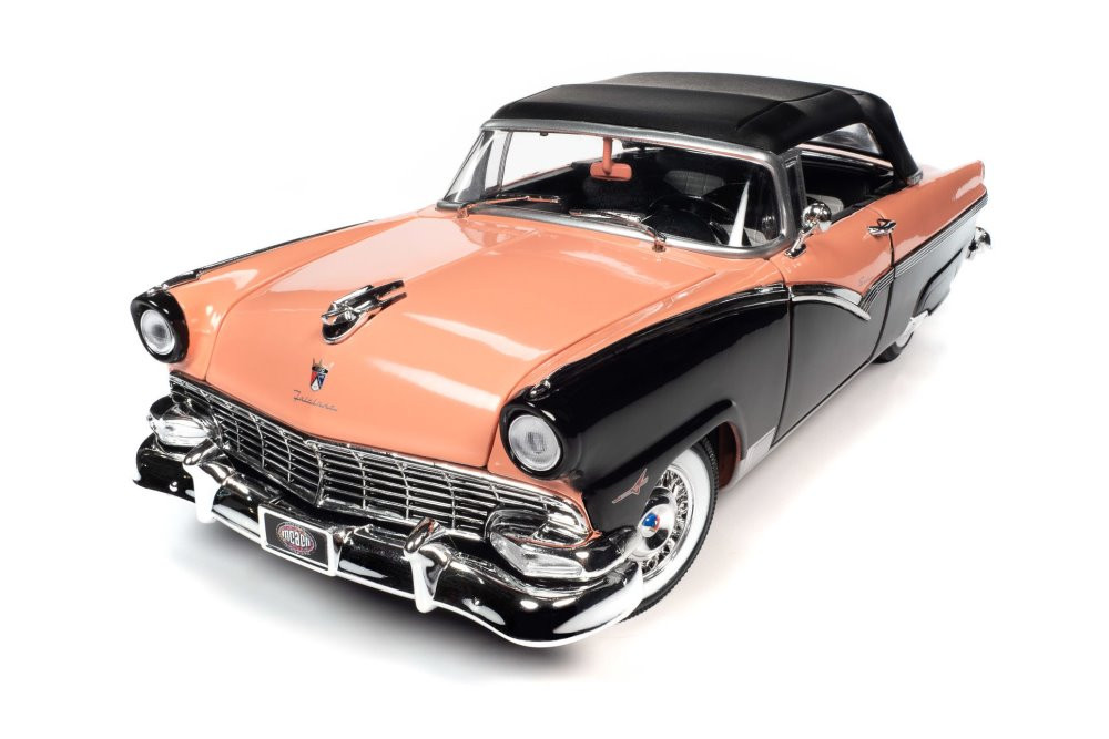 1956 Ford Fairlane Sunliner Cnvrtbl Soft Top, Sunset Coral AMM1270