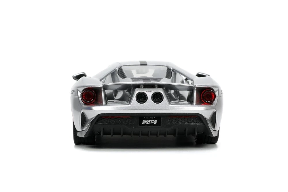 2017 Ford GT #17, Silver - Jada Toys 33857 - 1/24 scale Diecast Model Toy Car