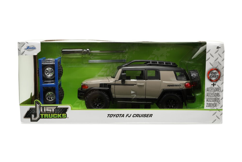 Toyota FJ Cruiser w/ Roof Rack and Extra Wheels, Beige - Jada Toys ...