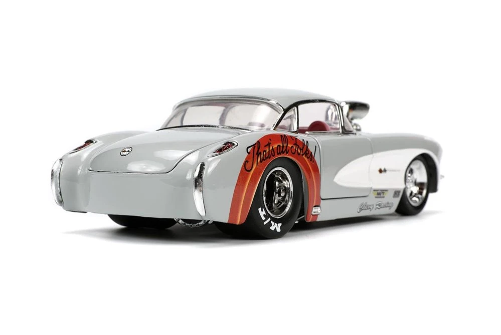 1957 Chevy Corvette w/ Bugs Bunny Figure, Looney Tunes - Jada Toys 32390 - 1/24 scale Diecast Car
