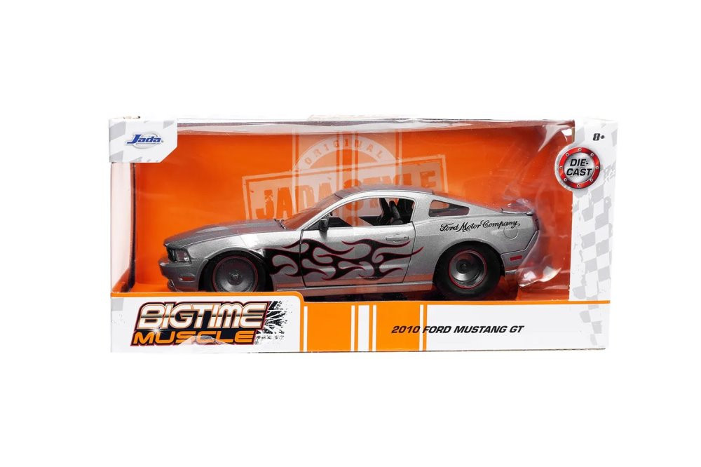 2010 Ford Mustang GT, Silver - Jada Toys 34039/4 - 1/24 scale