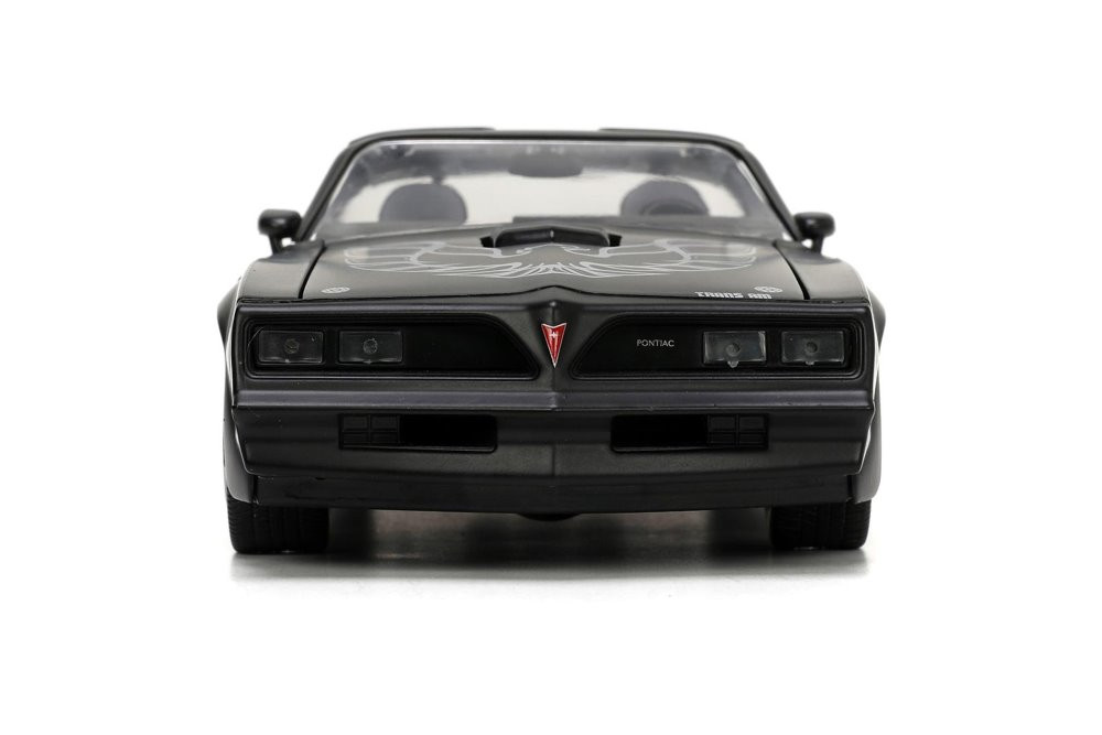 1977 Pontiac Firebird T/A Trans am T-top, Matte Black - Jada Toys 34038 - 1/24 scale Diecast Car